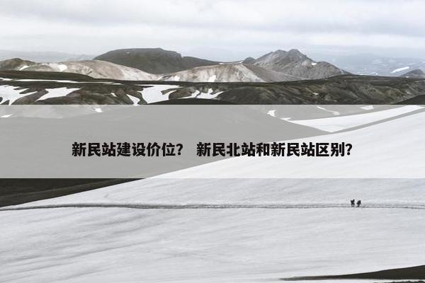 新民站建设价位？ 新民北站和新民站区别？