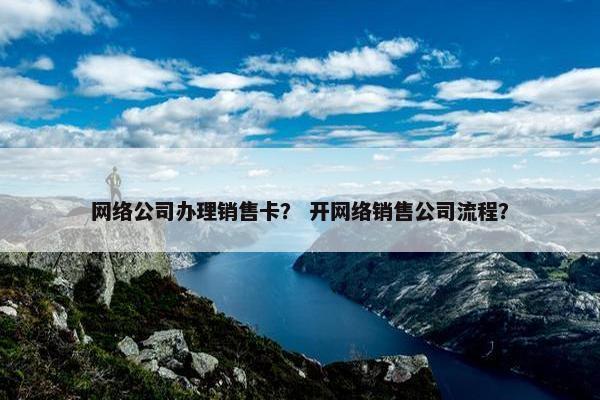 网络公司办理销售卡？ 开网络销售公司流程？