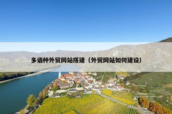 多语种外贸网站搭建（外贸网站如何建设）