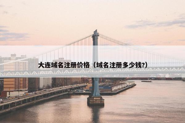 大连域名注册价格（域名注册多少钱?）