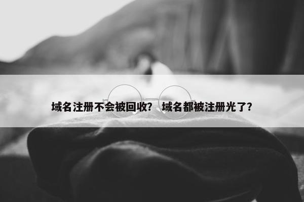 域名注册不会被回收？ 域名都被注册光了？
