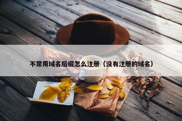 不常用域名后缀怎么注册（没有注册的域名）