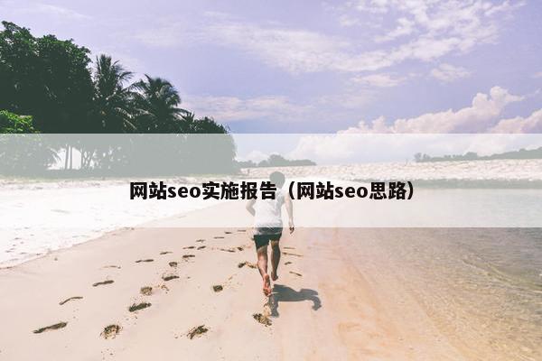 网站seo实施报告（网站seo思路）