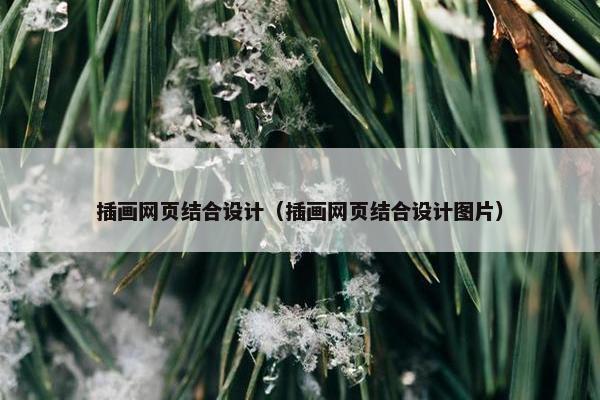 插画网页结合设计（插画网页结合设计图片）