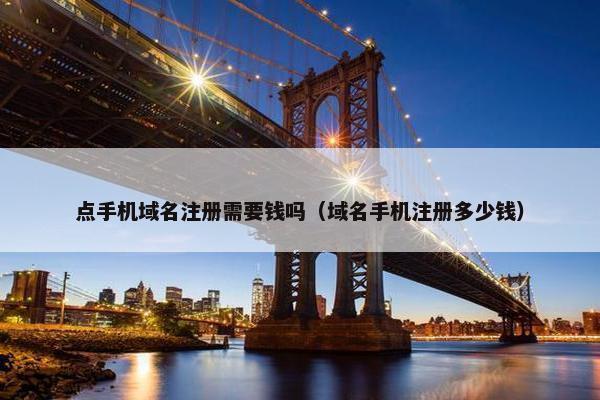 点手机域名注册需要钱吗（域名手机注册多少钱）