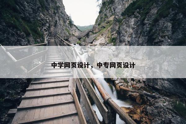 中学网页设计，中专网页设计