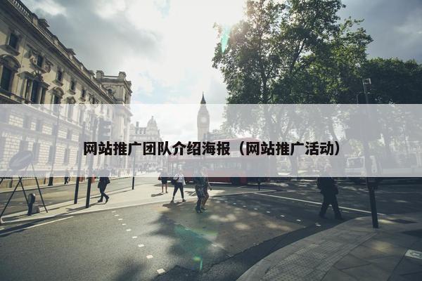 网站推广团队介绍海报（网站推广活动）