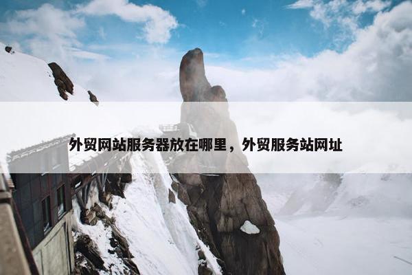 外贸网站服务器放在哪里，外贸服务站网址
