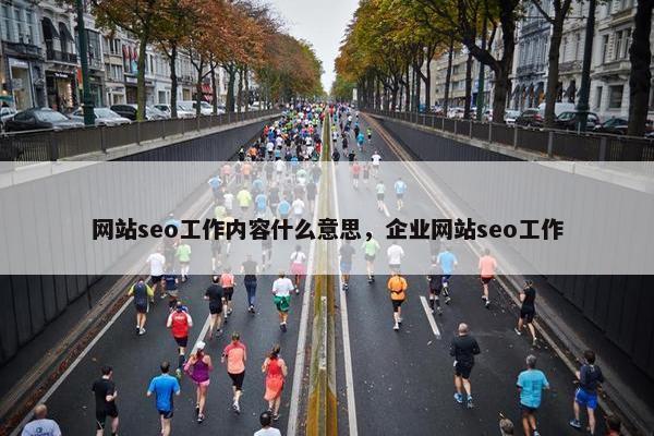 网站seo工作内容什么意思，企业网站seo工作