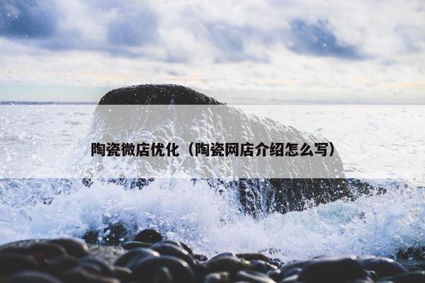 陶瓷微店优化（陶瓷网店介绍怎么写）