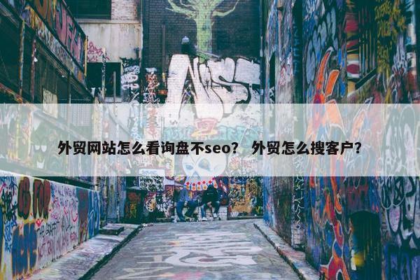 外贸网站怎么看询盘不seo？ 外贸怎么搜客户？