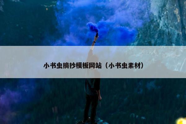 小书虫摘抄模板网站（小书虫素材）