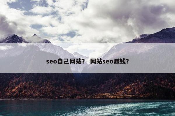seo自己网站？ 网站seo赚钱？