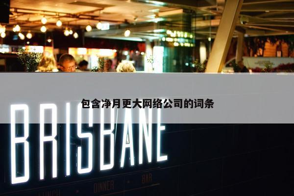 包含净月更大网络公司的词条
