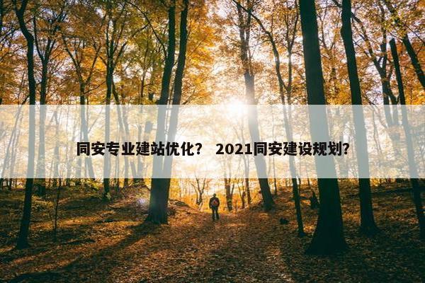 同安专业建站优化？ 2021同安建设规划？
