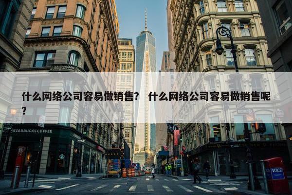 什么网络公司容易做销售？ 什么网络公司容易做销售呢？