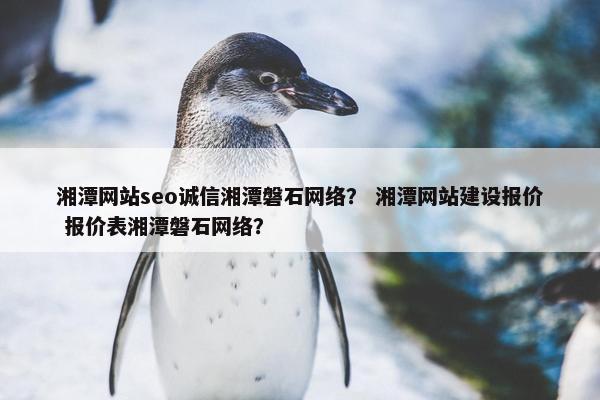 湘潭网站seo诚信湘潭磐石网络？ 湘潭网站建设报价 报价表湘潭磐石网络？