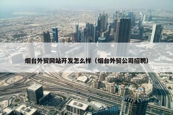 烟台外贸网站开发怎么样（烟台外贸公司招聘）