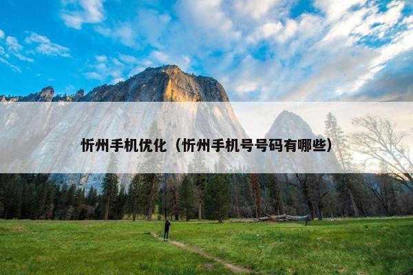 忻州手机优化（忻州手机号号码有哪些）