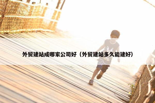 外贸建站成哪家公司好（外贸建站多久能建好）