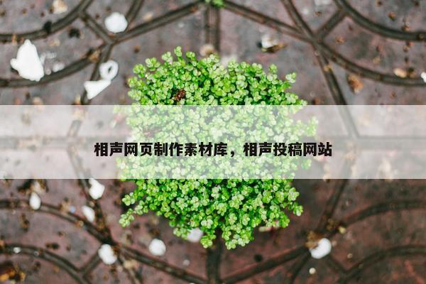 相声网页制作素材库，相声投稿网站