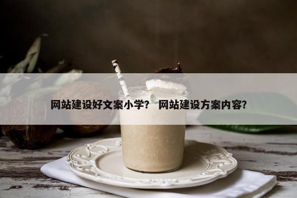 网站建设好文案小学？ 网站建设方案内容？