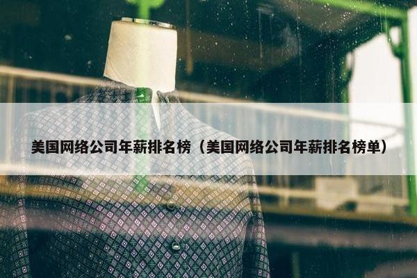 美国网络公司年薪排名榜（美国网络公司年薪排名榜单）