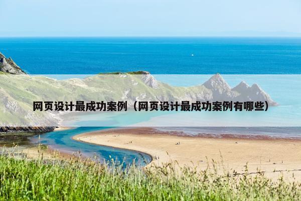 网页设计最成功案例（网页设计最成功案例有哪些）