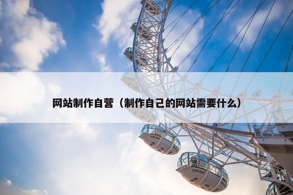 网站制作自营（制作自己的网站需要什么）