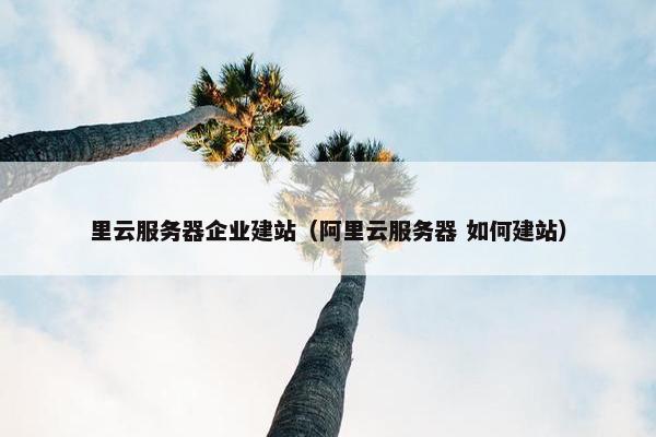 里云服务器企业建站（阿里云服务器 如何建站）