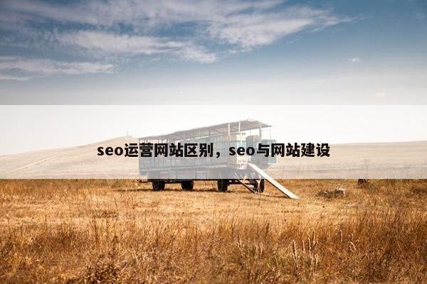 seo运营网站区别，seo与网站建设