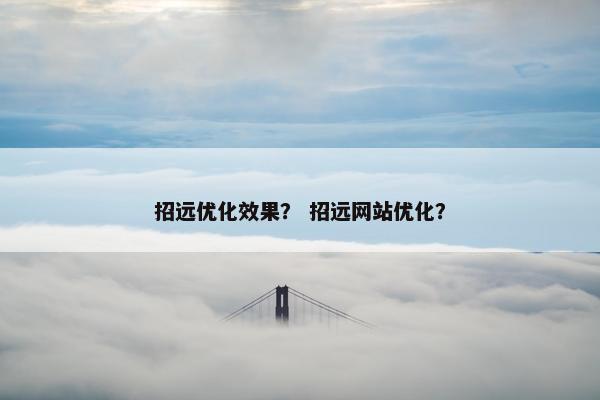 招远优化效果？ 招远网站优化？