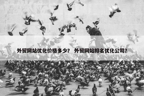 外贸网站优化价格多少？ 外贸网站排名优化公司？