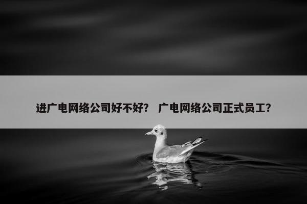 进广电网络公司好不好？ 广电网络公司正式员工？