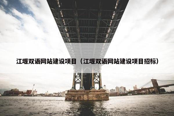 江堰双语网站建设项目（江堰双语网站建设项目招标）