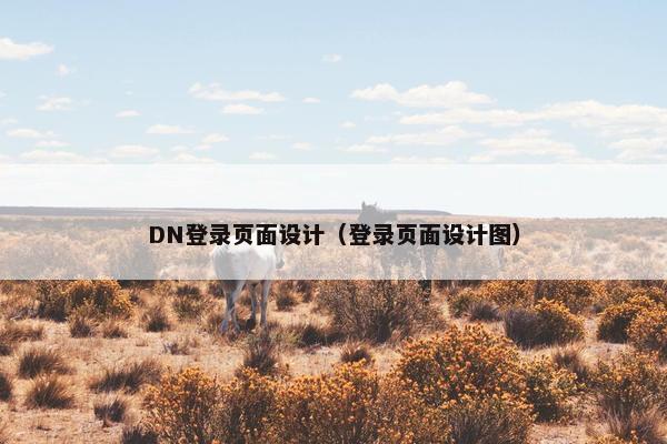 DN登录页面设计（登录页面设计图）