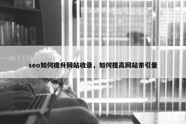 seo如何提升网站收录，如何提高网站索引量