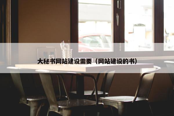 大秘书网站建设需要（网站建设的书）