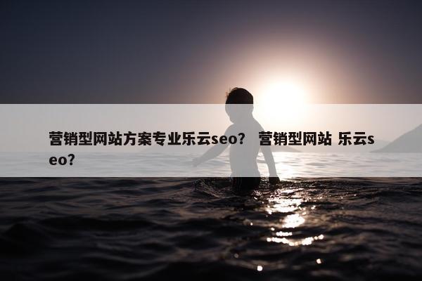 营销型网站方案专业乐云seo？ 营销型网站 乐云seo？