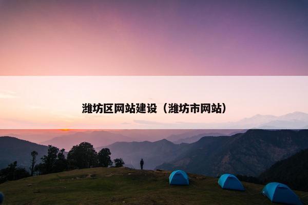 潍坊区网站建设（潍坊市网站）