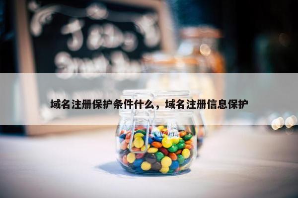 域名注册保护条件什么，域名注册信息保护