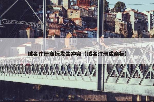 域名注册商标发生冲突（域名注册成商标）