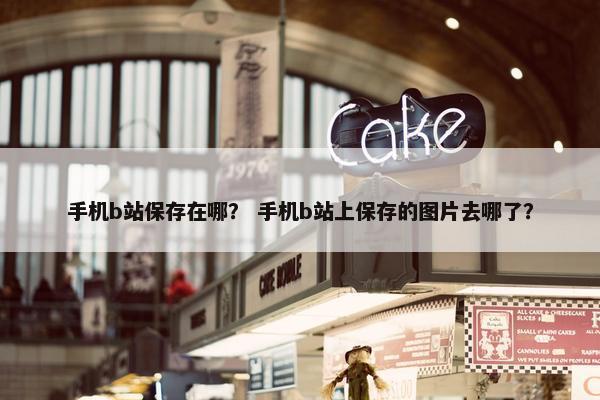 手机b站保存在哪？ 手机b站上保存的图片去哪了？