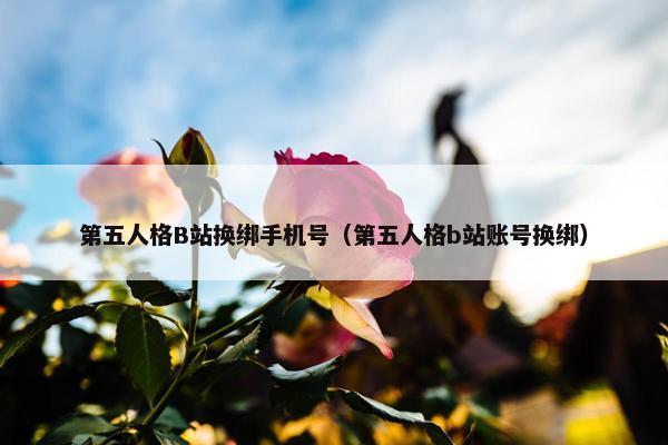 第五人格B站换绑手机号（第五人格b站账号换绑）