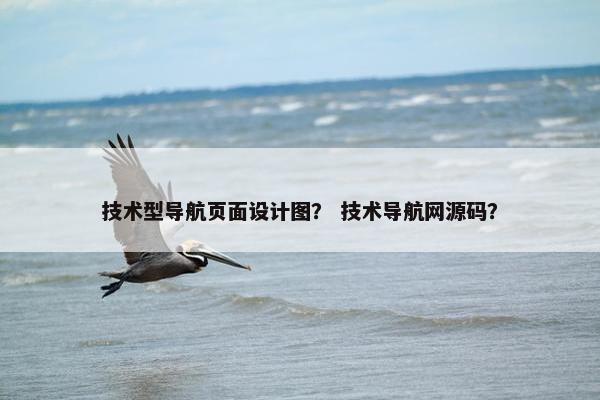 技术型导航页面设计图？ 技术导航网源码？