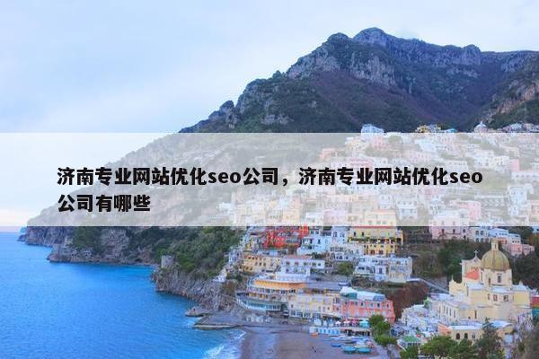 济南专业网站优化seo公司，济南专业网站优化seo公司有哪些