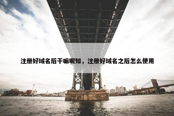 注册好域名后干嘛呢知，注册好域名之后怎么使用