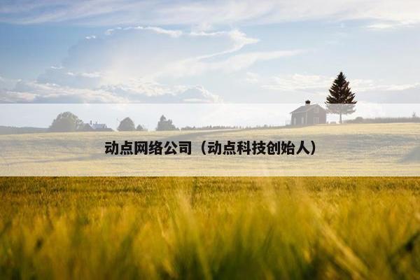 动点网络公司（动点科技创始人）