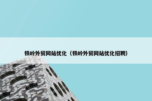 铁岭外贸网站优化（铁岭外贸网站优化招聘）