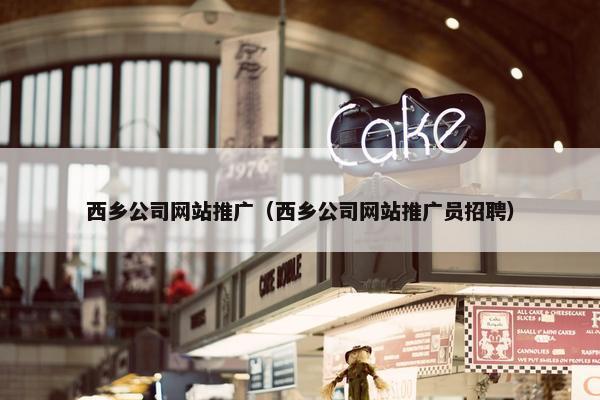 西乡公司网站推广（西乡公司网站推广员招聘）
